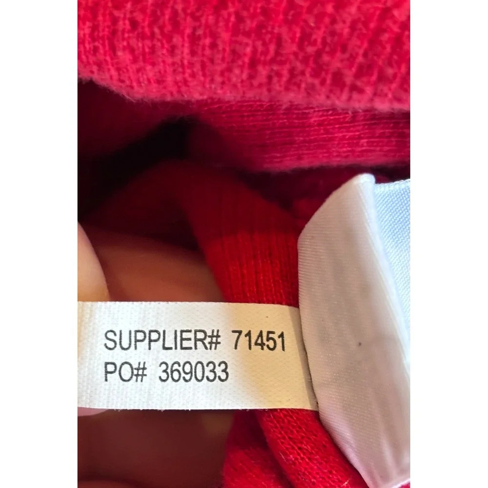 Polo Ralph Lauren Mens XXL Red Cotton Shawl Neck Button Pullover Sweater Logo